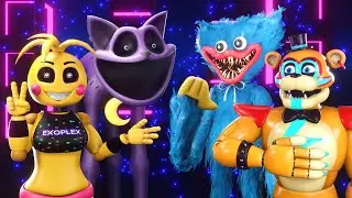 FNAF x POPPY PLAYTIME!!! | Con Toy Chica Black [Blender/SFM]