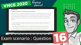 Veeam Certified Engineer - VMCE 2020 practice exam scenario: Question 16