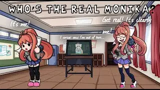 Friday Night Funkin' X DDLC: Poems 'n' Thorns, but sung by Monika, Monika, & Monika - Reality check