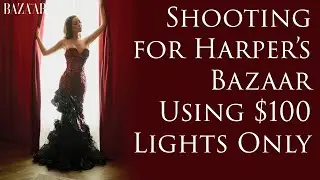 Shooting for Harper's Bazaar Using $100 Shop Lights Only