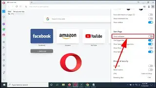 How to Disable Wallpaper on Start Page in Opera Browser on Windows 10?