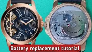 How to change the battery FOSSIL ME1162 automatic twist watch