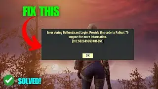 Fallout 76: Error during Bethesda.net Login (Quick fix)