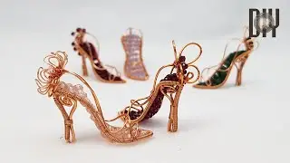 High heels | Fairy | Cinderella | Pendant | Decoration | Doll shoes | How to make 573