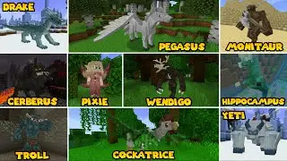 10 MAKHLUK MITOLOGI KUNO BERHASIL DITEMUKAN Di Minecraft PE !!