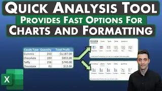 Excel Tips - Fast Chart Options | Quick Analysis Tool