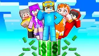 Minecraft But We’re On ONE MILLIONAIRE BLOCK!