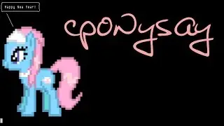 cponysay, pony-overloadded Ponysay cowsay