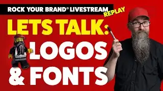 Choosing fonts for logos - Typography tutorial - Rock Your Brand Live Stream 🤘