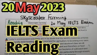 IELTS READING TIPS AND TRICKS | skyscraper farming reading answers  | how to solve reading in 18 min