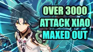 MAXED OUT 3 CROWNED LVL 90 XIAO WITH OVER 3000 ATTACK!!! Xiao DPS Showcase! | No Bennett or food!