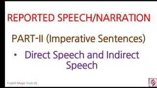 REPORTED SPEECH/NARRATION/ PART-II