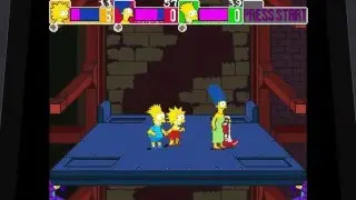 The Simpsons Arcade Game Full Playthrough (XBOX 360)