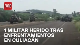 Un muerto y un elemento del ejército herido, el saldo de un enfrentamiento armado en Culiacán