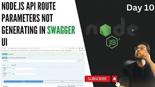 Node.js API Route Parameters Not Generating in Swagger UI | Node.js API Documentation with Swagger