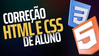 Correção de Código HTML e CSS de Aluno