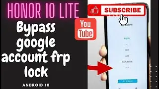 Honor 10 lite ( hry-al00 ) google account ( FRP )lock remove done by MRT_V3.95