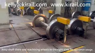 railway vehicles wheelsets to test if bearings ok