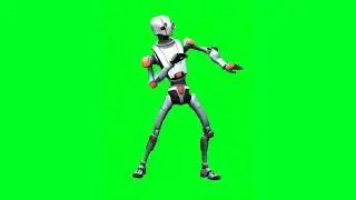 Robot Breakdance Green Screen Animation || Free Download