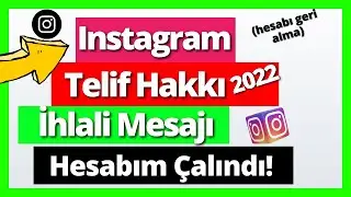 Instagram Telif Hakkı İhlali Mesajı (2022) | Hesabı Geri Alma