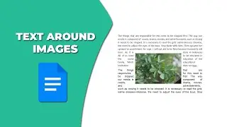 how to wrap text around images in Google Docs