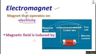 Electromagnet, General Science Lecture | Sabaq.pk