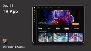 Daily UI Design Challenge | Day 25 | TV App UI