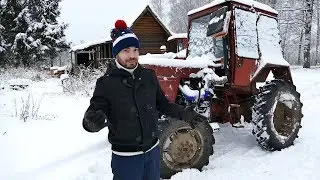Турбо-трактор Володька - холодный пуск!