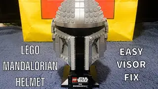 Lego Mandalorian Helmet Visor Modification | Lego Star Wars 75328 Easy Visor Fix