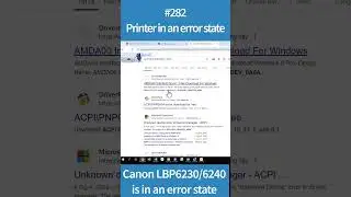 How to Fix Canon Printer in Error State #shorts