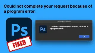[SOLVED] Could not Complete your Request Because of a Program Error