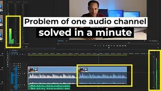 Fix audio playing of one side in Premiere Pro || (solved audio problem)
