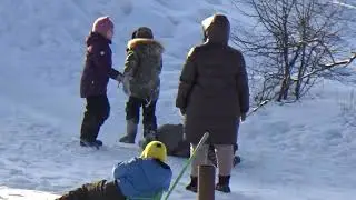 Наша деревенская горка