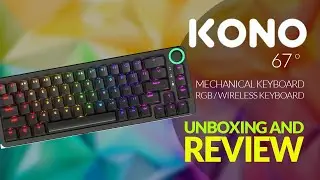 kono 67 degrees Mechanical Keyboard Unboxing & Review, Typing Sounds and more