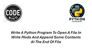 write a python program to open a file in write mode and append some contents at the end of file