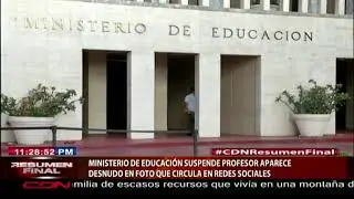 Ministerio de Educación suspende profesor aparece desnudo en foto que circula en redes sociales