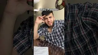 White Vs Arab Parents Helping With Homework 