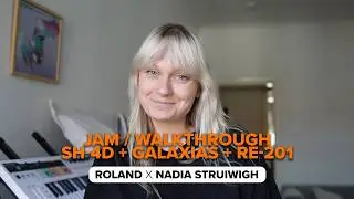 Walkthrough SH-4d + GALAXIAS + RE-201 Space Echo | Roland