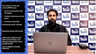 FREE SEMINAR ON KAS AND VARIOUS JKSSB EXAMS |check the details in description|
