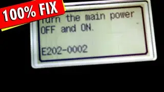 How to Solve E202-0002 Error | Turn the main power OFF and ON in Cannon Printer