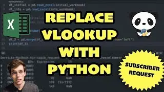 Replace Excel Vlookup with Python - Five Minute Python Scripts