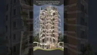 eight storey residential building design render by lumion #shortvideo #housedesign #house