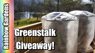 Frost Covers for Greenstalk Protection!  Scallions, Arugula, & Spinach!