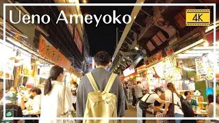 【4K】Tokyo Night Walk - Ueno (October,2021)