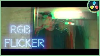 How To Make The RGB Flicker Effect | DaVinci Resolve 17 |