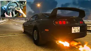 Toyota Supra MK4 1200 HP Full Send! | Assetto Corsa - Steering Wheel Gameplay