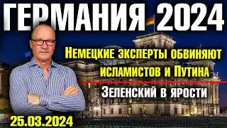 Германия 2024. Немецкие эксперты обвиняют исламистов и Путина, Зеленский в ярости, Опять санкции