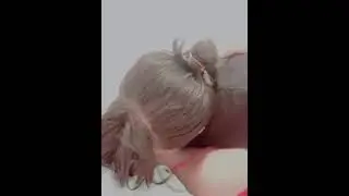 Cute Lesbian couple kiss passionately