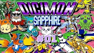 Digimon Sapphire GBC Bootleg Part 1 — This game with English of great!