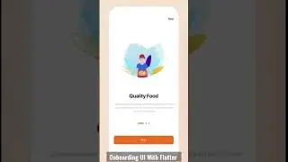 Onboarding Screen UI design with Flutter 
